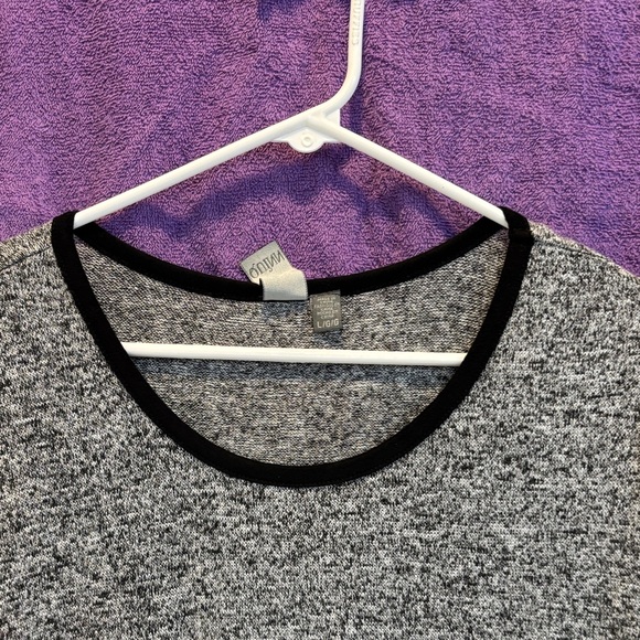 NWT Francesca's Collections Gray Long Sleeve Dress - Picture 2 of 8